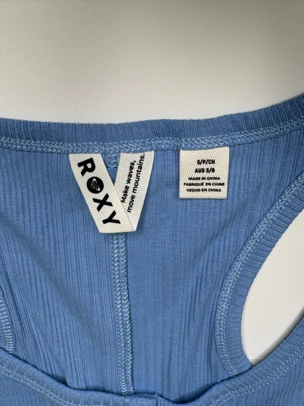 Roxy Running Tide Sleeveless Wide Leg Jumpsuit – Cornflower Blue – Small - Picture 7 of 15